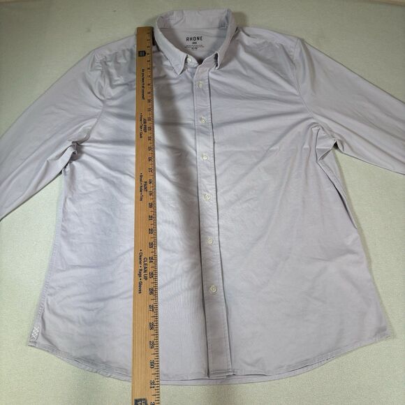 Rhone Commuter Dress Shirt Mens XL Pink Button Up Long Sleeve Style 100202 Golf - Picture 12 of 12